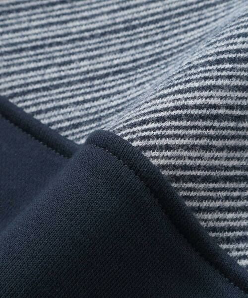 BeBe Petits Pois Vert / ベベ プチ ポワ ヴェール スウェット | 裏毛×斜めジャガード切り替えトレーナー(95~150cm) | 詳細9