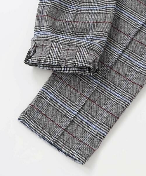 BeBe Petits Pois Vert / ベベ プチ ポワ ヴェール チノ・ワークパンツ | グレンチェック起毛ストレートパンツ(95~150cm) | 詳細11