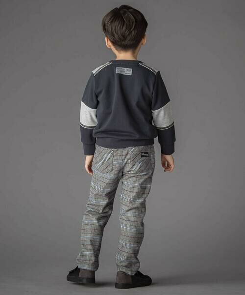 BeBe Petits Pois Vert / ベベ プチ ポワ ヴェール チノ・ワークパンツ | グレンチェック起毛ストレートパンツ(95~150cm) | 詳細2