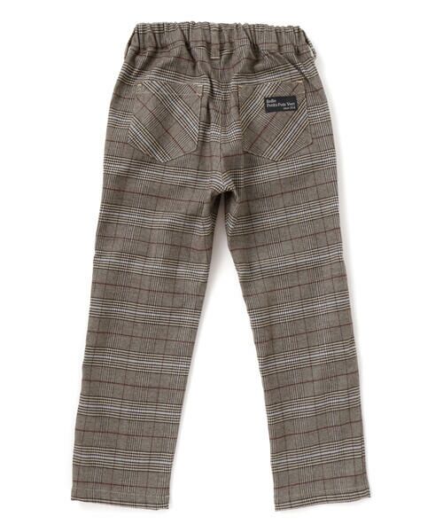 BeBe Petits Pois Vert / ベベ プチ ポワ ヴェール チノ・ワークパンツ | グレンチェック起毛ストレートパンツ(95~150cm) | 詳細15