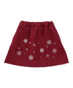 BeBe Petits Pois Vert / ベベ プチ ポワ ヴェール その他パンツ | 雪刺しゅう+ラインストーンスカート(100~150cm)