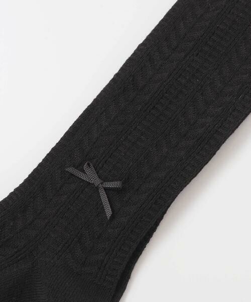 BeBe Petits Pois Vert / ベベ プチ ポワ ヴェール レギンス・スパッツ | 【店舗限定】リボン付きタイツ(95~125cm) | 詳細4