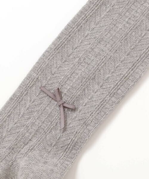 BeBe Petits Pois Vert / ベベ プチ ポワ ヴェール レギンス・スパッツ | 【店舗限定】リボン付きタイツ(95~125cm) | 詳細7