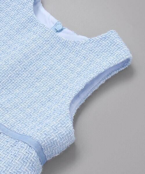 BeBe Petits Pois Vert / ベベ プチ ポワ ヴェール ドレス | 【店舗限定】ボレロ＋ジャンパースカート＋ブラウス3点セットアンサンブル(110~130cm) | 詳細12