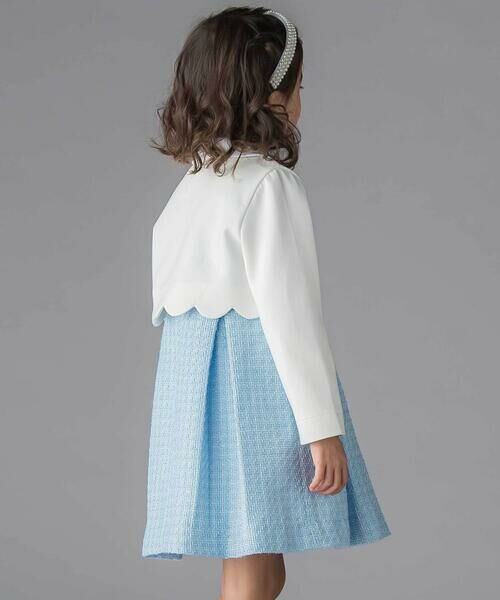 BeBe Petits Pois Vert / ベベ プチ ポワ ヴェール ドレス | 【店舗限定】ボレロ＋ジャンパースカート＋ブラウス3点セットアンサンブル(110~130cm) | 詳細3