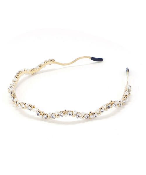 BeBe Petits Pois Vert / ベベ プチ ポワ ヴェール カチューシャ・カチューム・その他 | 【店舗限定】パール＋ラインストーンカチューシャ | 詳細2