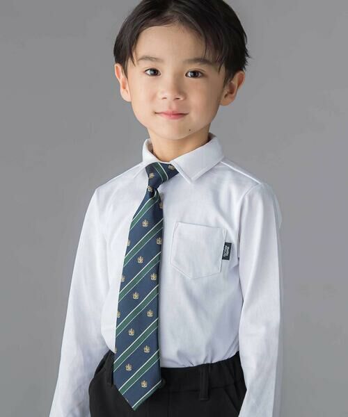 BeBe Petits Pois Vert / ベベ プチ ポワ ヴェール ネクタイ | 【店舗限定】エンブレムネクタイ | 詳細1