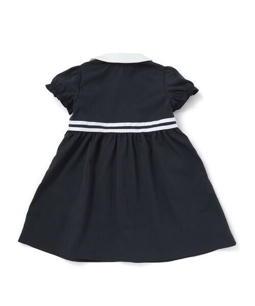 BeBe Petits Pois Vert / ベベ プチ ポワ ヴェール ミニ丈・ひざ丈ワンピース | 【店舗限定】リボン刺しゅう＆無地 襟付きワンピース(95〜150cm) | 詳細5