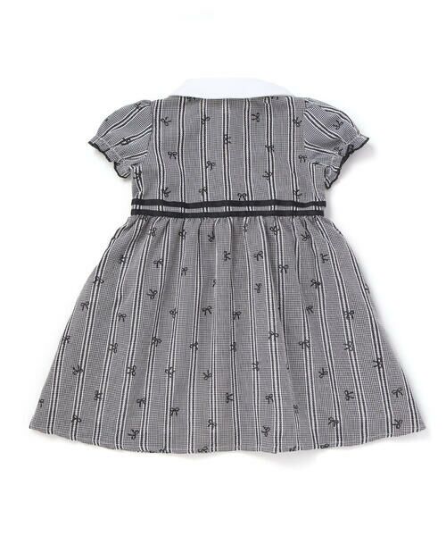 BeBe Petits Pois Vert / ベベ プチ ポワ ヴェール ミニ丈・ひざ丈ワンピース | 【店舗限定】リボン刺しゅう＆無地 襟付きワンピース(95〜150cm) | 詳細12