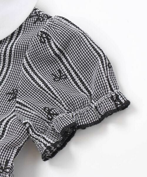 BeBe Petits Pois Vert / ベベ プチ ポワ ヴェール ミニ丈・ひざ丈ワンピース | 【店舗限定】リボン刺しゅう＆無地 襟付きワンピース(95〜150cm) | 詳細15