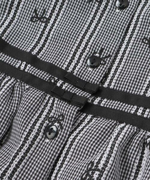 BeBe Petits Pois Vert / ベベ プチ ポワ ヴェール ミニ丈・ひざ丈ワンピース | 【店舗限定】リボン刺しゅう＆無地 襟付きワンピース(95〜150cm) | 詳細16