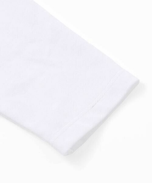 BeBe Petits Pois Vert / ベベ プチ ポワ ヴェール ミニ丈・ひざ丈ワンピース | 天竺+小花シャーリング長袖ワンピース(95~150cm) | 詳細8