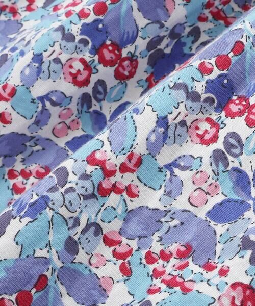 BeBe Petits Pois Vert / ベベ プチ ポワ ヴェール ミニ丈・ひざ丈ワンピース | 天竺+小花シャーリング長袖ワンピース(95~150cm) | 詳細13