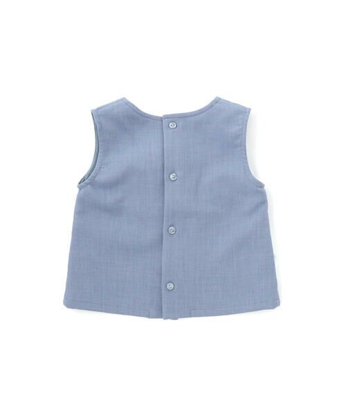 BeBe Petits Pois Vert / ベベ プチ ポワ ヴェール その他トップス | ストライプリボンセットアップ(95~150cm) | 詳細4