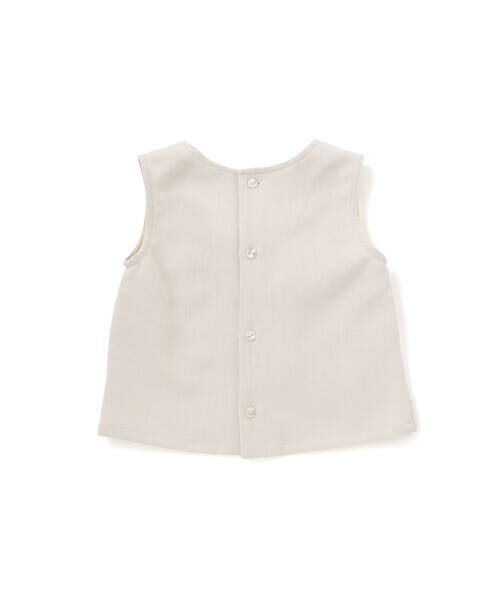 BeBe Petits Pois Vert / ベベ プチ ポワ ヴェール その他トップス | ストライプリボンセットアップ(95~150cm) | 詳細18