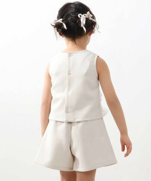 BeBe Petits Pois Vert / ベベ プチ ポワ ヴェール その他トップス | ストライプリボンセットアップ(95~150cm) | 詳細15