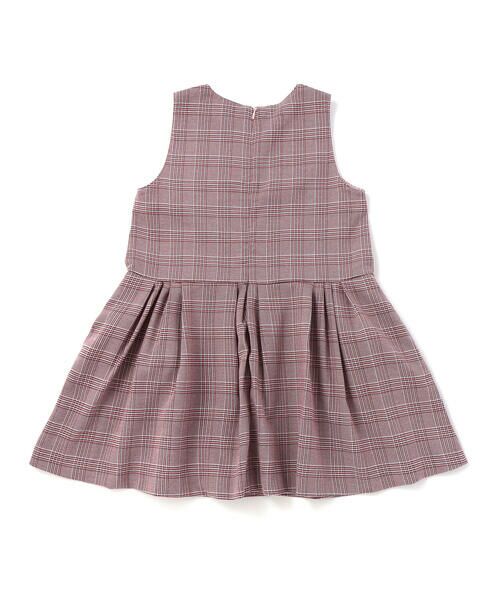 BeBe Petits Pois Vert / ベベ プチ ポワ ヴェール ミニ丈・ひざ丈ワンピース | カラフルツイードジャンスカ(95~150cm) | 詳細4