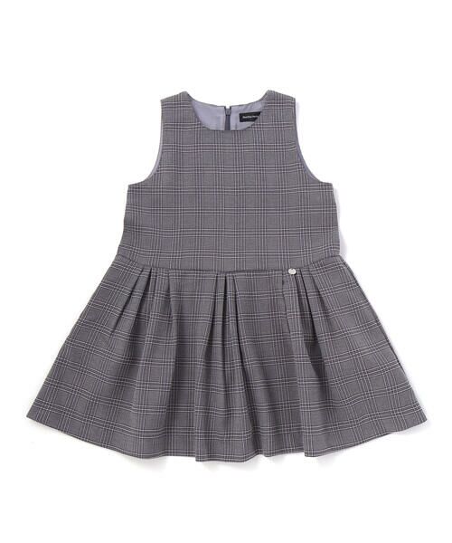 BeBe Petits Pois Vert / ベベ プチ ポワ ヴェール ミニ丈・ひざ丈ワンピース | カラフルツイードジャンスカ(95~150cm) | 詳細7