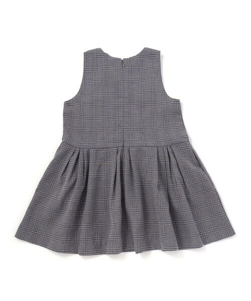 BeBe Petits Pois Vert / ベベ プチ ポワ ヴェール ミニ丈・ひざ丈ワンピース | カラフルツイードジャンスカ(95~150cm) | 詳細8