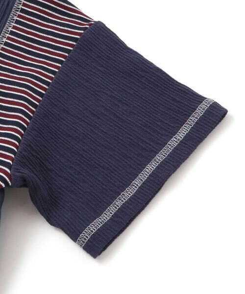 BeBe Petits Pois Vert / ベベ プチ ポワ ヴェール Tシャツ | 異素材切り替え半袖Tシャツ(95~160cm) | 詳細8