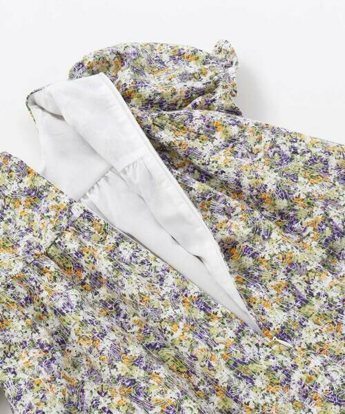 BeBe Petits Pois Vert / ベベ プチ ポワ ヴェール ミニ丈・ひざ丈ワンピース | 花刺しゅう＋花プリントワンピース(95~150cm) | 詳細14