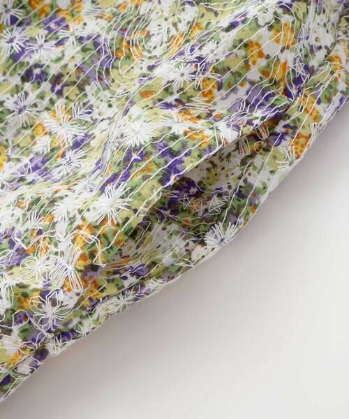 BeBe Petits Pois Vert / ベベ プチ ポワ ヴェール ミニ丈・ひざ丈ワンピース | 花刺しゅう＋花プリントワンピース(95~150cm) | 詳細15