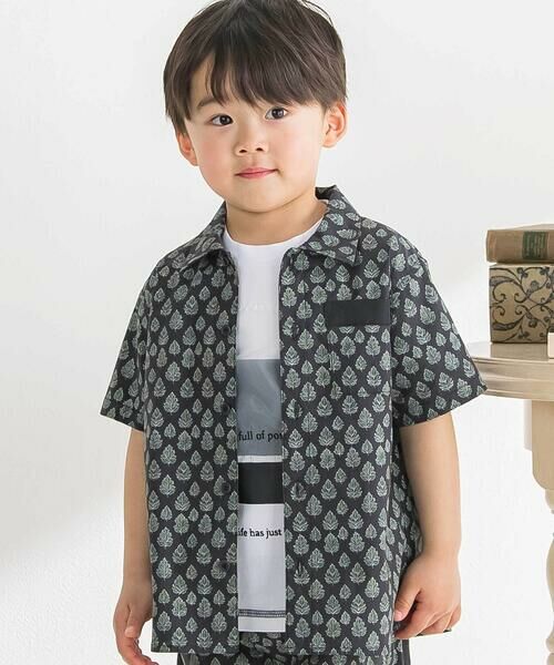 BeBe Petits Pois Vert / ベベ プチ ポワ ヴェール その他トップス | ボタニカルシャツ＆パンツセット(95~150cm) | 詳細3