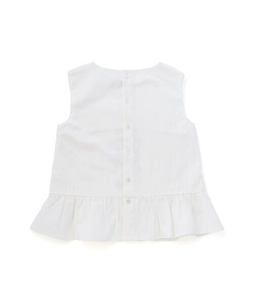 BeBe Petits Pois Vert / ベベ プチ ポワ ヴェール その他トップス | 刺しゅう入り花柄ブラウス＋キュロットセット(95~150cm) | 詳細2