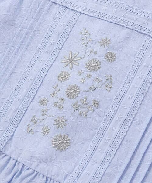 BeBe Petits Pois Vert / ベベ プチ ポワ ヴェール その他トップス | 刺しゅう入り花柄ブラウス＋キュロットセット(95~150cm) | 詳細18