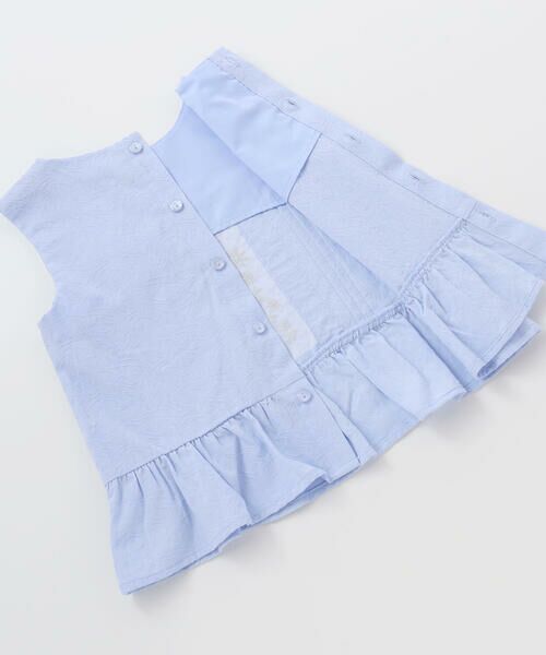 BeBe Petits Pois Vert / ベベ プチ ポワ ヴェール その他トップス | 刺しゅう入り花柄ブラウス＋キュロットセット(95~150cm) | 詳細21