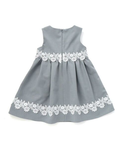 BeBe Petits Pois Vert / ベベ プチ ポワ ヴェール ミニ丈・ひざ丈ワンピース | レースポイント・キラキラジャンスカ(95~150cm) | 詳細2