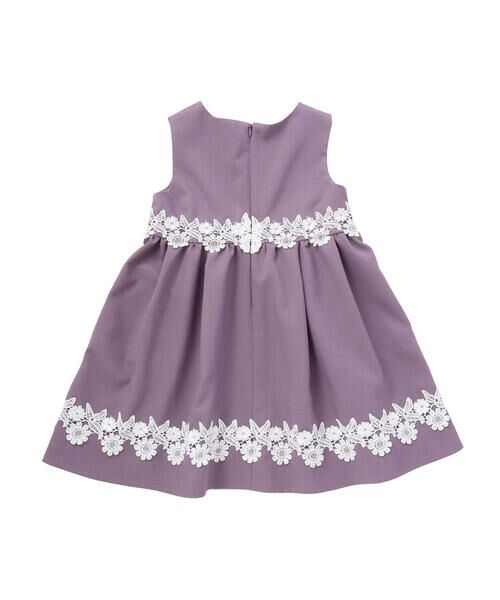 BeBe Petits Pois Vert / ベベ プチ ポワ ヴェール ミニ丈・ひざ丈ワンピース | レースポイント・キラキラジャンスカ(95~150cm) | 詳細10