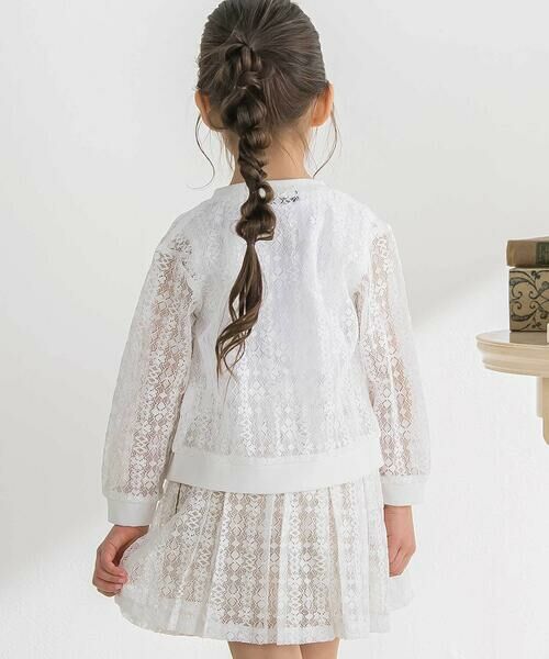 BeBe Petits Pois Vert / ベベ プチ ポワ ヴェール カーディガン・ボレロ | レースカーディガン(95~160cm) | 詳細5