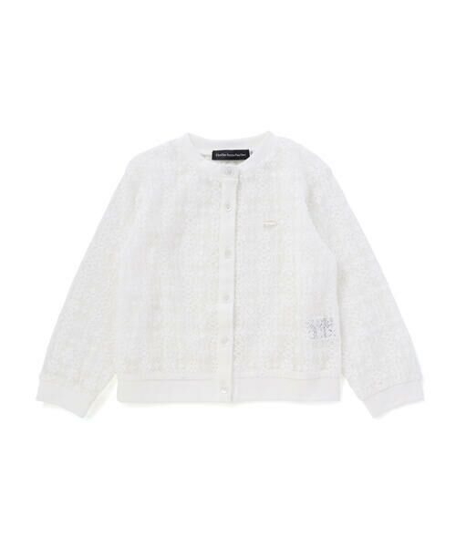 BeBe Petits Pois Vert / ベベ プチ ポワ ヴェール カーディガン・ボレロ | レースカーディガン(95~160cm) | 詳細6