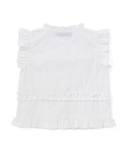 BeBe Petits Pois Vert / ベベ プチ ポワ ヴェール シャツ・ブラウス | ダブルリボンメロウブラウス(95~150cm) | 詳細6