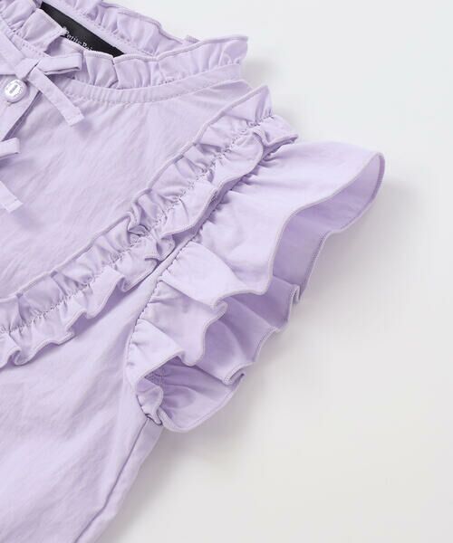 BeBe Petits Pois Vert / ベベ プチ ポワ ヴェール シャツ・ブラウス | ダブルリボンメロウブラウス(95~150cm) | 詳細10