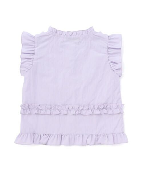 BeBe Petits Pois Vert / ベベ プチ ポワ ヴェール シャツ・ブラウス | ダブルリボンメロウブラウス(95~150cm) | 詳細8