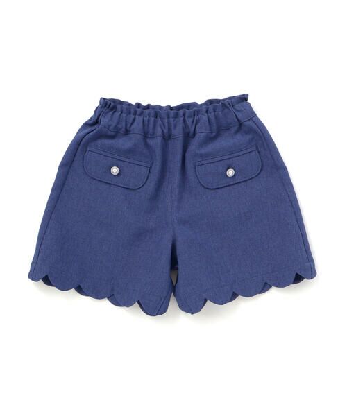 BeBe Petits Pois Vert / ベベ プチ ポワ ヴェール ショート・ハーフ・半端丈パンツ | ツイード・スカラップショートパンツ(95~160cm) | 詳細3