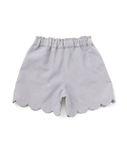 BeBe Petits Pois Vert / ベベ プチ ポワ ヴェール ショート・ハーフ・半端丈パンツ | ツイード・スカラップショートパンツ(95~160cm) | 詳細8