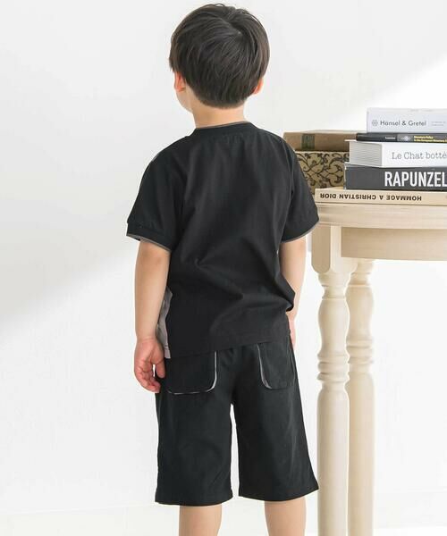 BeBe Petits Pois Vert / ベベ プチ ポワ ヴェール ショート・ハーフ・半端丈パンツ | マチ配色ショートパンツ(95~160cm) | 詳細2