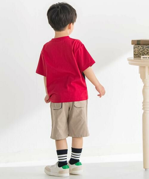 BeBe Petits Pois Vert / ベベ プチ ポワ ヴェール ショート・ハーフ・半端丈パンツ | マチ配色ショートパンツ(95~160cm) | 詳細9