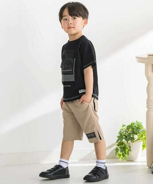 BeBe Petits Pois Vert / ベベ プチ ポワ ヴェール ショート・ハーフ・半端丈パンツ | マチ配色ショートパンツ(95~160cm) | 詳細10