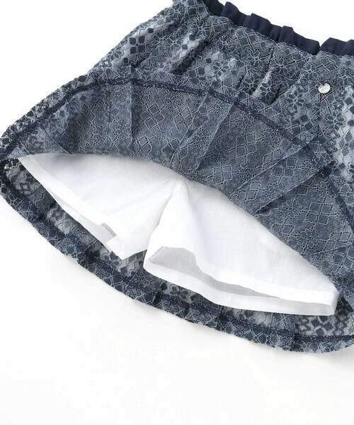 BeBe Petits Pois Vert / ベベ プチ ポワ ヴェール ミニ・ひざ丈スカート | レースインナースカパン(100~150cm) | 詳細17