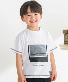 BeBe Petits Pois Vert / ベベ プチ ポワ ヴェール Tシャツ | オーガンジーポイントTシャツ(95~160cm)