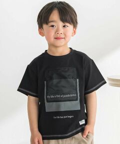 BeBe Petits Pois Vert / ベベ プチ ポワ ヴェール Tシャツ | オーガンジーポイントTシャツ(95~160cm)