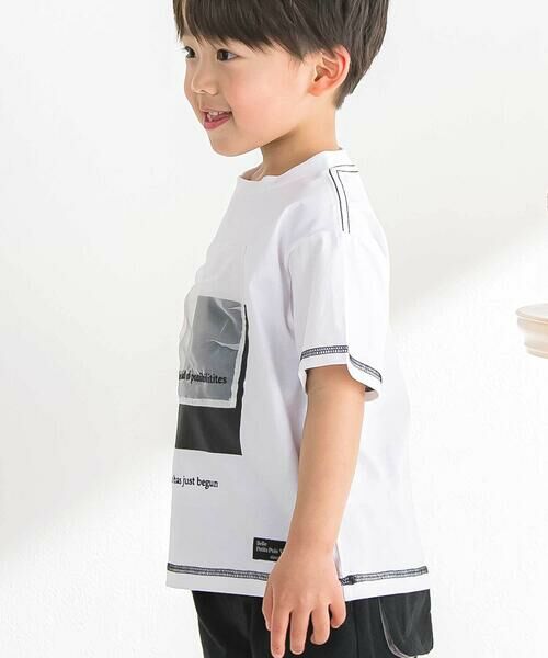 BeBe Petits Pois Vert / ベベ プチ ポワ ヴェール Tシャツ | オーガンジーポイントTシャツ(95~160cm) | 詳細2