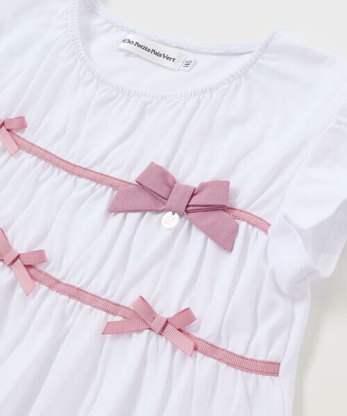 BeBe Petits Pois Vert / ベベ プチ ポワ ヴェール その他トップス | 【店舗限定】リボントップス＋キュロットパンツセットアップ(95〜150cm) | 詳細6