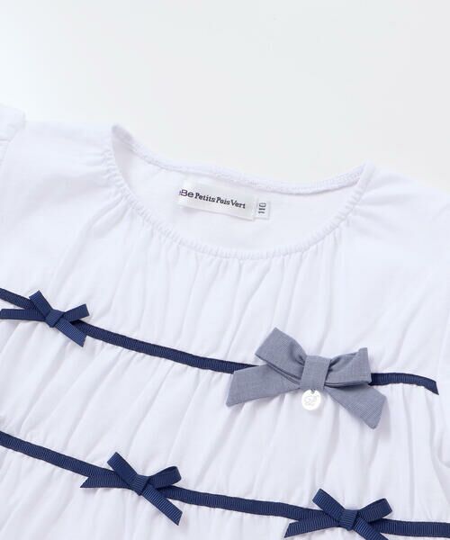 BeBe Petits Pois Vert / ベベ プチ ポワ ヴェール その他トップス | 【店舗限定】リボントップス＋キュロットパンツセットアップ(95〜150cm) | 詳細13