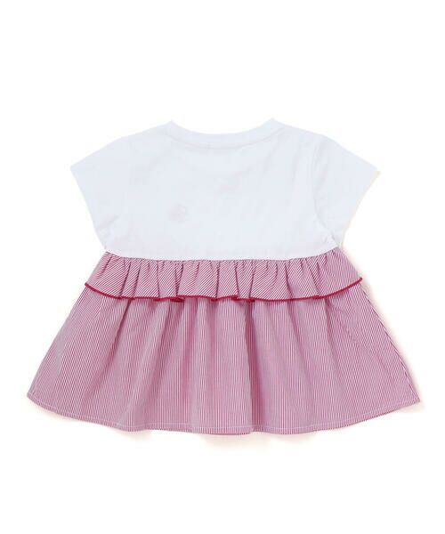 BeBe Petits Pois Vert / ベベ プチ ポワ ヴェール その他トップス | 【店舗限定】ストライプ切り替えトップス＋ショートパンツセットアップ(95〜150cm) | 詳細5
