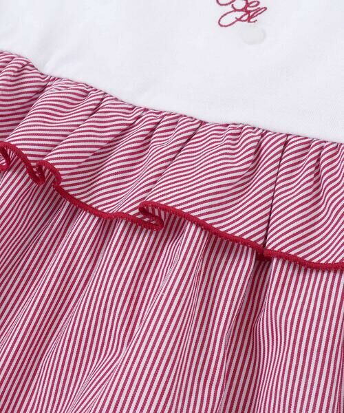 BeBe Petits Pois Vert / ベベ プチ ポワ ヴェール その他トップス | 【店舗限定】ストライプ切り替えトップス＋ショートパンツセットアップ(95〜150cm) | 詳細9